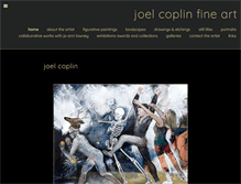 Tablet Screenshot of joelcoplinfineart.com